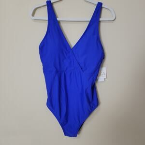 NWT BCA by Rebecca Virtue XXL 1 Pc Swimsuit Adjustable Lined V-Neck